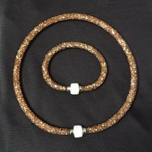 Matching necklace and bracelet